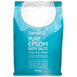 PURE EPSOM BATH SHOWER SALT MAGNESIUM SULFATE 3Kg