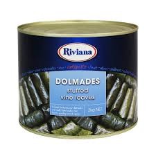 DOLMADES STUFFED VINE LEAVES RIVIANA 2KG