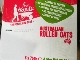 AUSTRALIAN ROLLED OATS 4.5KG