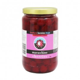 MARASCHINO ITALIAN RED CHERRIES ON STEM 2KG