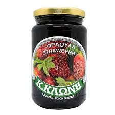 GREEK STRAWBERRY (ΦΡΑΟΥΛΑ) PRESERVE 450G K. KLONIS