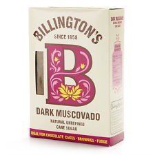 DARK MUSCOVADO UNREFINED CANE SUGAR 500g