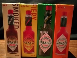 SET OF 4 TABASCO SAUCE